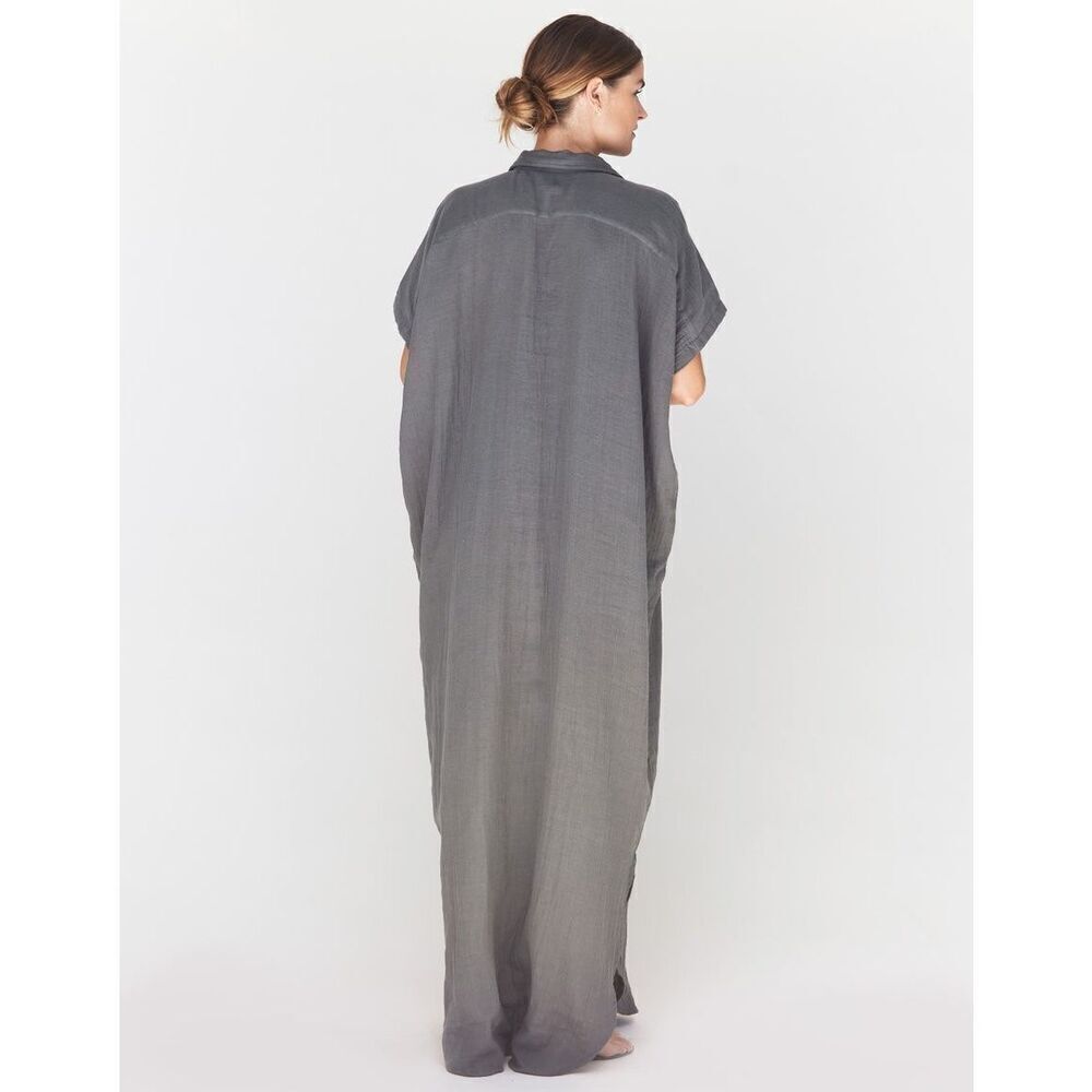 Acacia Swimwear Olive Green Oahu Oversized Dress Coverup Women's Medium